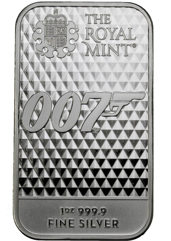 1 oz - Bar - James Bond 007 - Fine Silver