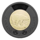 2022 - $2 - Black Toonie - Tribute to Queen Elizabeth II - Special Wrap Roll (25 pcs)