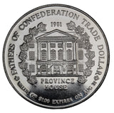 1981 - Charlottetown - $1 Municipal Trade Token - UNC