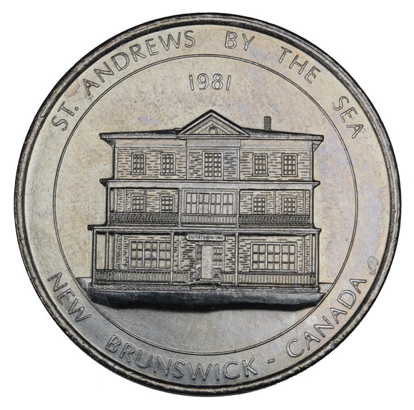 1981 - St. Andrews-By-The-Sea - $1 Municipal Trade Token - UNC