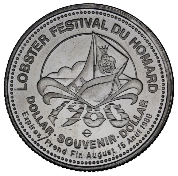 1980 - Shediac - $1 Municipal Trade Token - UNC