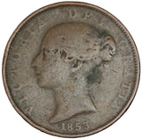 1853 - Great Britain - 1/2 Penny - G4