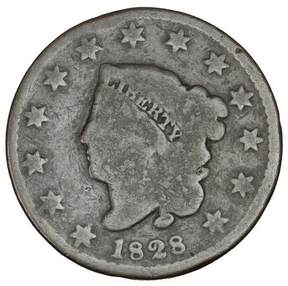 1828 Small Wide Date - USA - 1c - G4