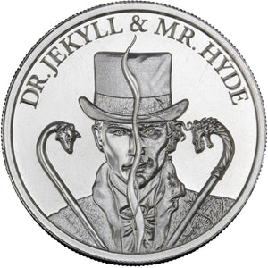 2 oz - Dr. Jekyll & Mr. Hyde - Fine Silver Round