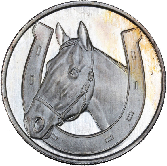 1 oz - Round - Horse - Good Luck - Fine Silver