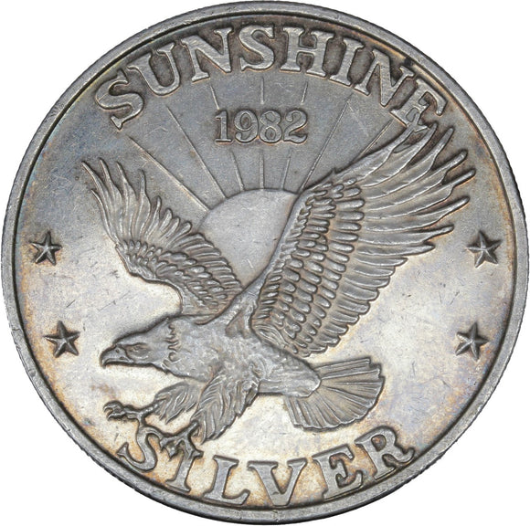 1982 - 1 oz - Round - Sunshine Mining - Fine Silver