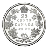 1998 - Canada - 25c - (1908-) 90th Anniv. R.C. Mint, Proof <br> (no sleeve)