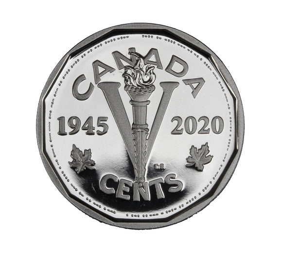 2020 (1945-) - Canada - 5c - 75th Anniv. VE-Day - Proof <br> (no sleeve, box and COA)