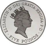 1996 - United Kingdom - 5 Pounds - Her Majesty Queen Elizabeth II 70th Birthday