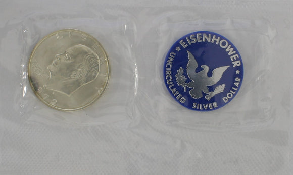 1972 - USA - $1 - S - Eisenhower Silver Dollar