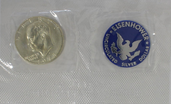 1973 - USA - $1 - S - Eisenhower Silver Dollar