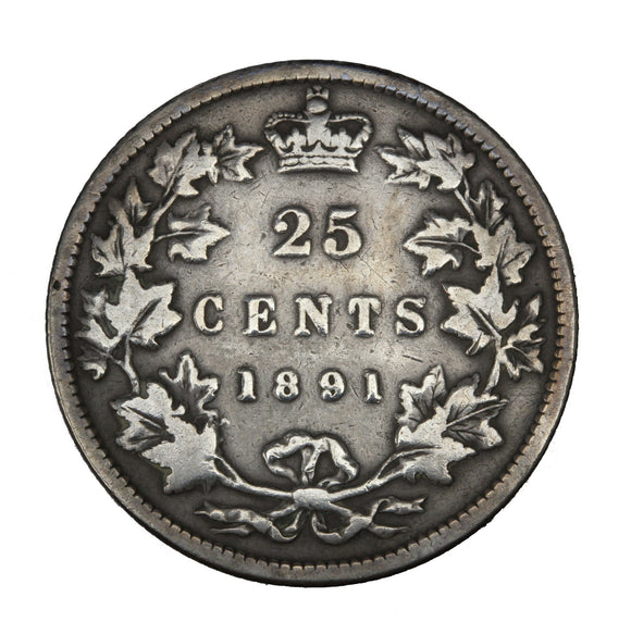 1891 - Canada - 25c - VG8