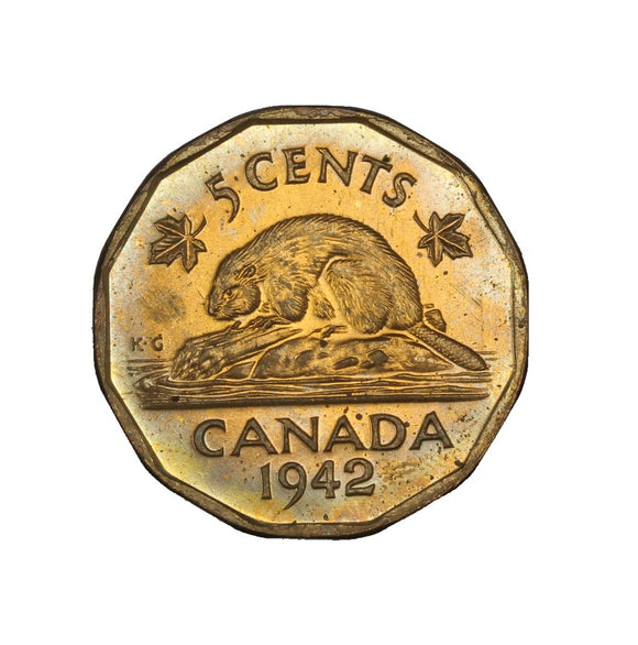 1942 - Canada - 5c - Tombac - MS65