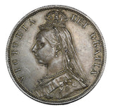 1887 - Great Britain - 1/2 Crown - AU58