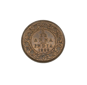 1926 b - India - 1/12 Anna - UNC