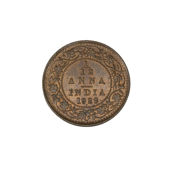 1926 b - India - 1/12 Anna - UNC