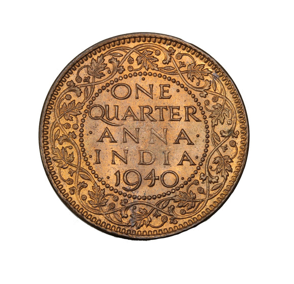1940 b - India - 1/4 Anna - MS63