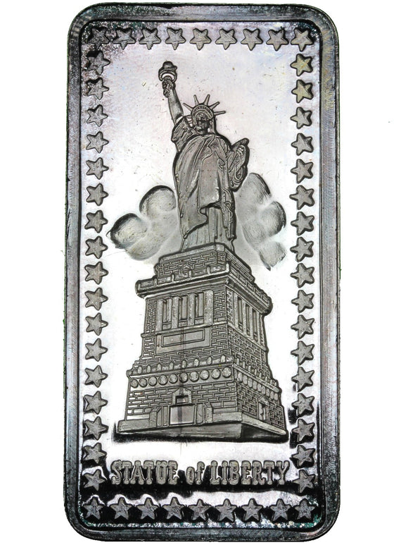 1 oz - Art Bar - Statue of Liberty - Fine Silver