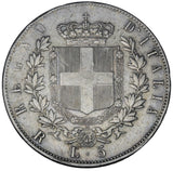 1877 R - Italy - 5 Lire - EF40