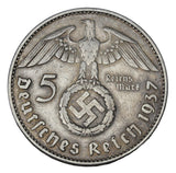 1937 J - Germany - 5 Reichsmark - VF30