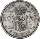 1878 - Spain - 5 Pesetas - VF20