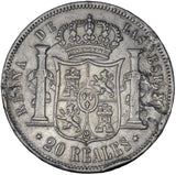 1860 - Spain - 20 Reales - VF20