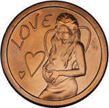 1 oz - Copper Round - Love