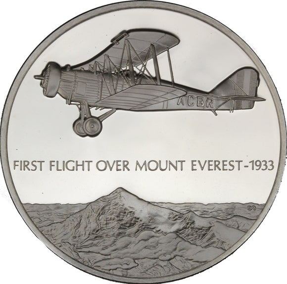 First Flight Over Mount Everest - 1933 - Ag925