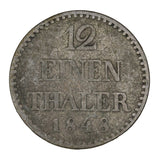 1848 - German States - Mecklenburg-Schwerin - 1/12 Thaler - F12