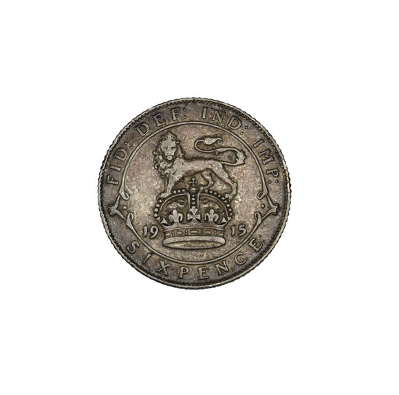 1915 - Great Britain - 6 Pence - VF30