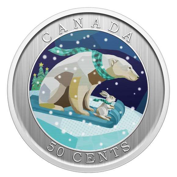 2023 - Canada - 50c - Holiday Sledding