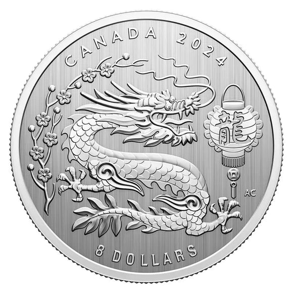2024 - Canada - $8 - Lunar Year of the Dragon