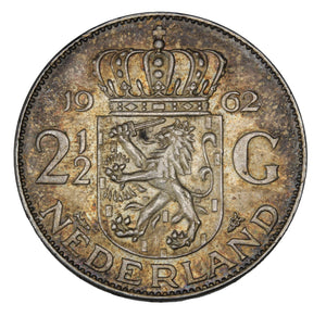 1962 - Netherlands - 2 1/2 Crown - MS63