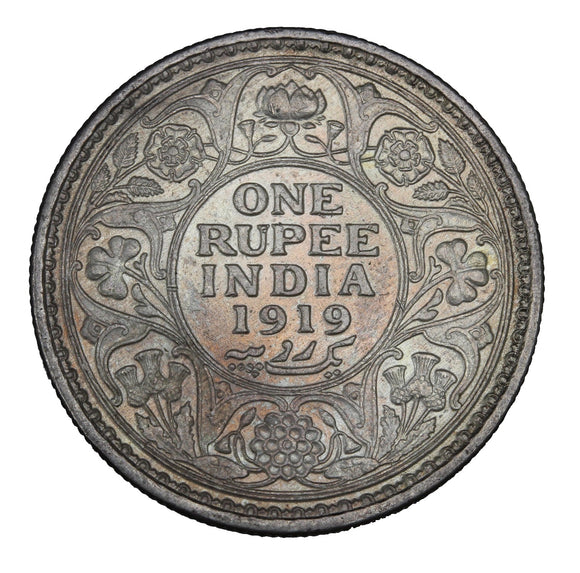 1919 C - India - 1 Rupee - EF40
