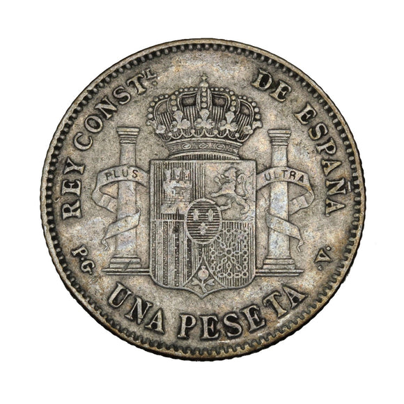 1896 - Spain - 1 Peseta - VF20