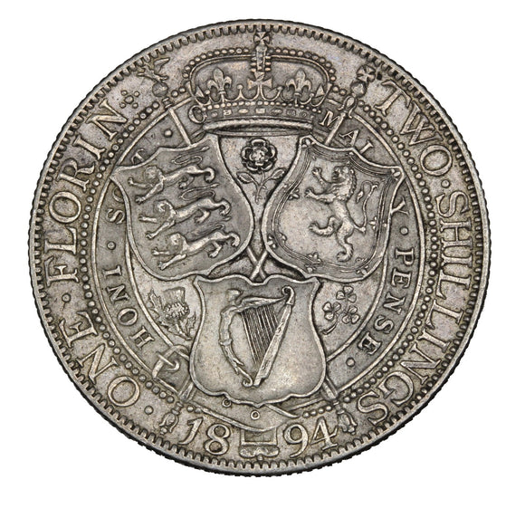 1894 - Great Britain - 1 Florin / 2 Shilling - EF40