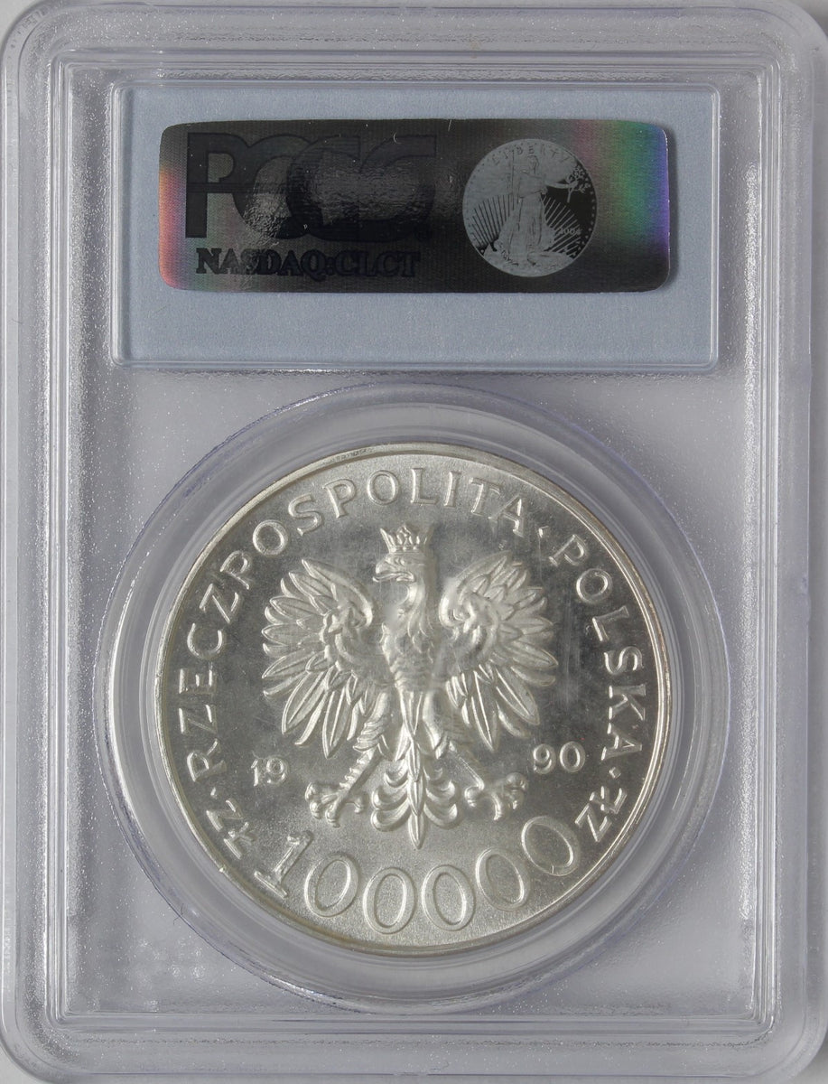 1990 - Poland - 100000 Zloty - Solidarity - MS66 PCGS – MK Coins