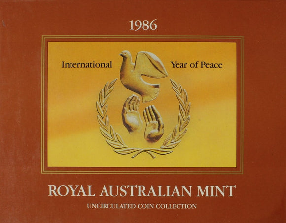 1986 - Australia - Royal Australian Mint - International Year of Peace - BU Set (7)