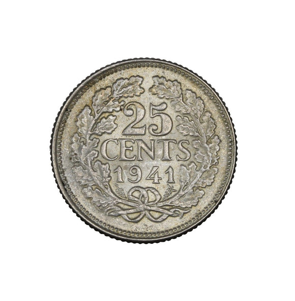 1941 - Netherlands - 25 Cents - UNC