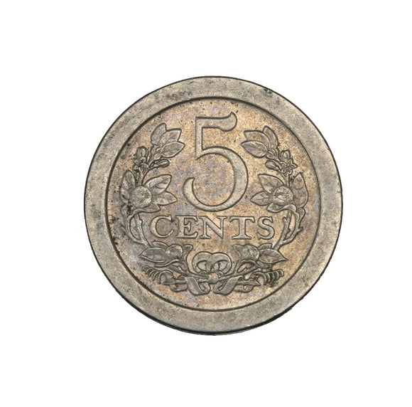 1908 - Netherlands - 5 Cents - EF40