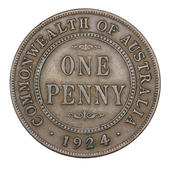 1924 - Australia - 1 Penny - VF20