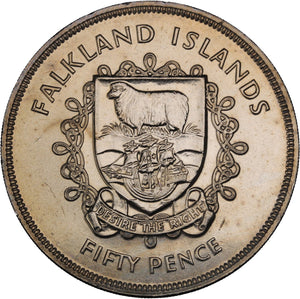 1977 - Falkland Islands - 50 Pence - MS65