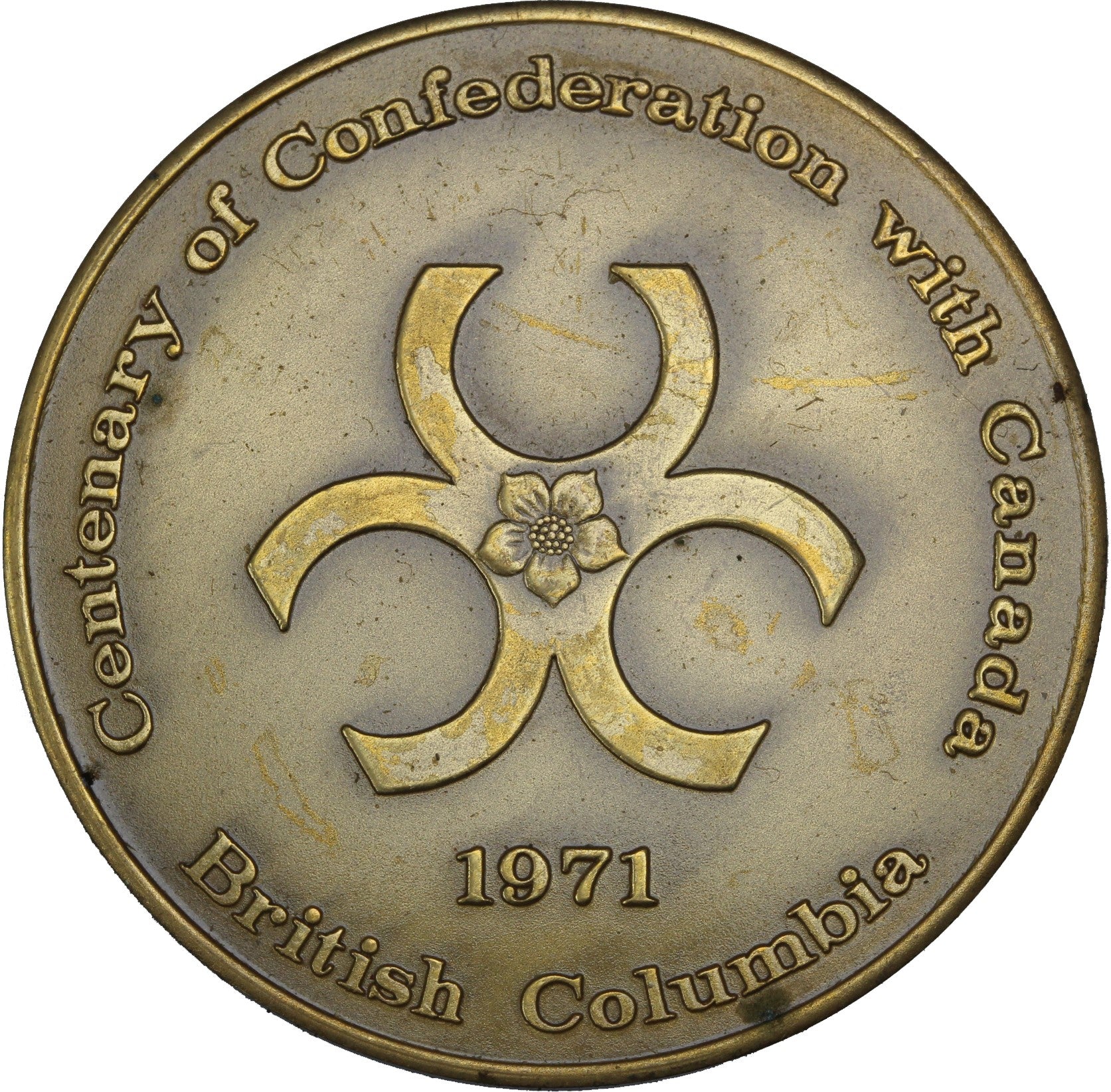 1971 - British Columbia Medal - Centenary of Confederation with