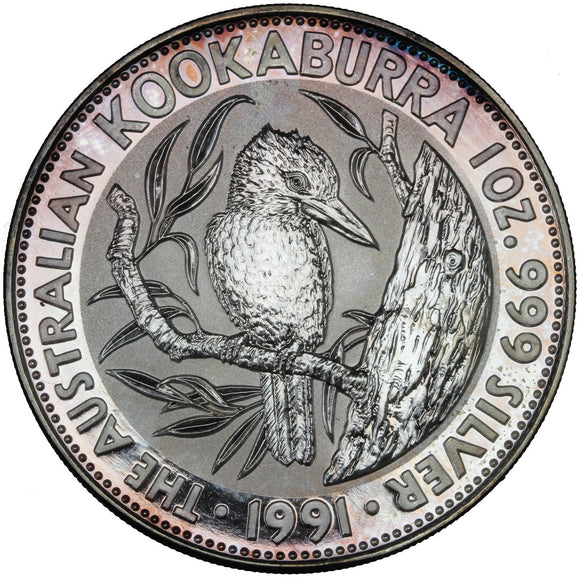 1 oz - 1991 - Kookaburra - Fine Silver