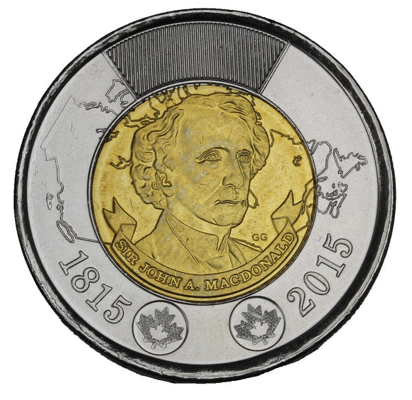 2015 - Canada - $2 - Sir John A MacDonald (Uncoloured) - BU MS63