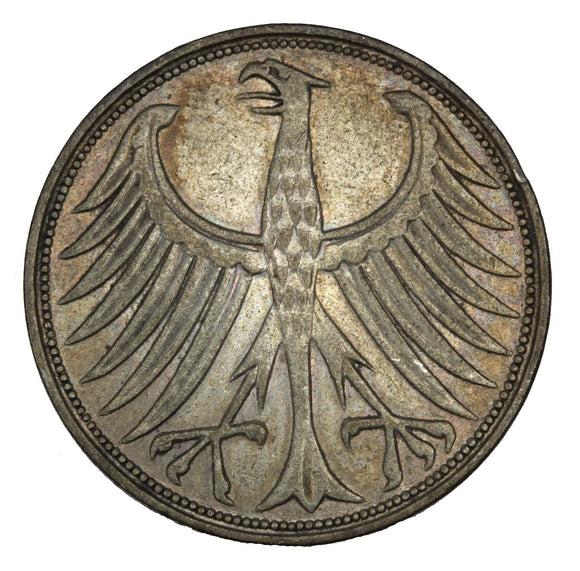 1951 G - Germany - 5 Mark - EF40