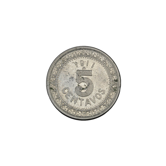 1911 - Mexico - 5 Centavos - EF40