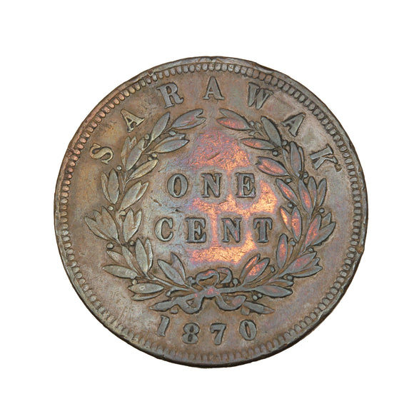 1870 - Sarawak - 1 Cent - VF20