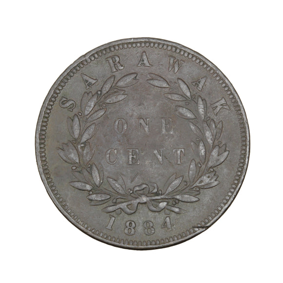 1884 - Sarawak - 1 Cent - VF20