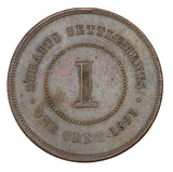 1895 - Straits Settlements - 1 Cent - EF40